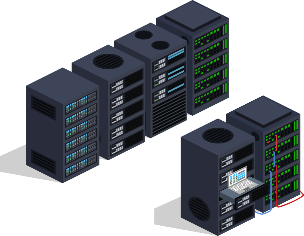 Icarus Data Exchange Network Servers Isometric